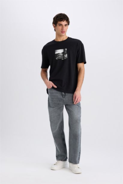 Boxy Fit Crew Neck Short Sleeve T-Shirt