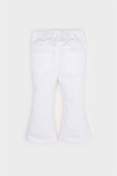 Baby Girl Flare Fit Gabardine Trousers