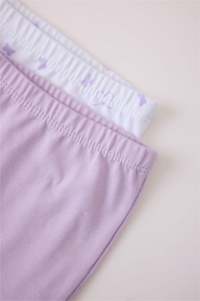 بوكسر بنات مطبوع قصة عادية من قطعتين