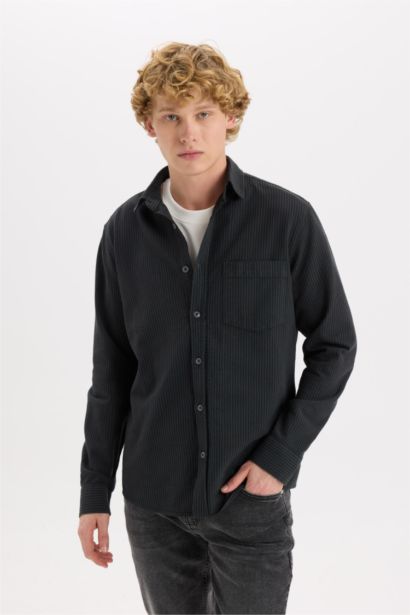 Regular Fit Cotton Long Sleeve Shirt