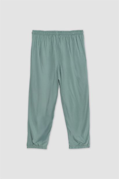 Jogger Fit Regular Waist Ankle Length Viscose Trousers