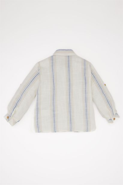 Baby Boy Striped Long Sleeve Shirt