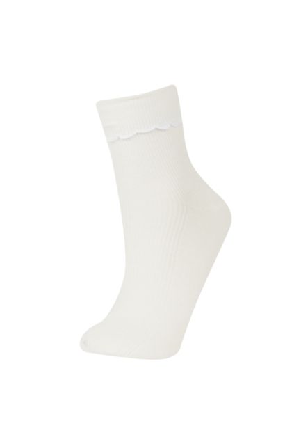 جوارب طويلة نسائي قطن - قطعتين