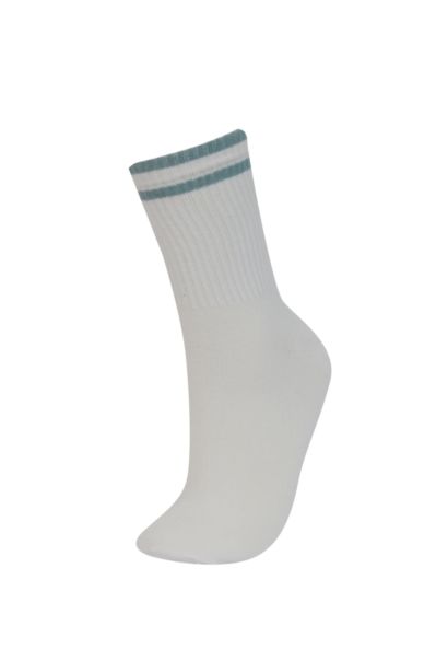 Woman Comfortable Elastic 3 Piece Cotton Long Socks