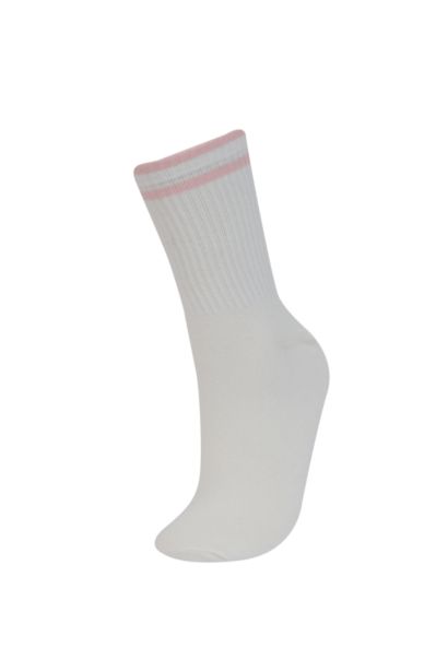 Woman Comfortable Elastic 3 Piece Cotton Long Socks