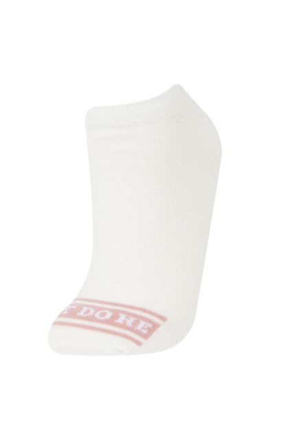 جوارب نسائية قصيرة من قطن - 3 قطع