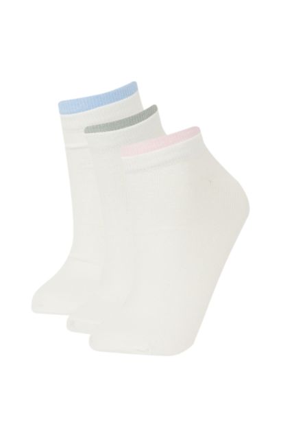 Woman 3 Piece Cotton Ankle Socks