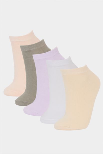 Lot de 5 Chaussettes courtes en coton pour femme
