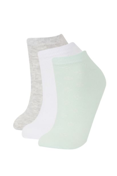 Lot de 3 paires de Chaussettes courtes en coton pour femme