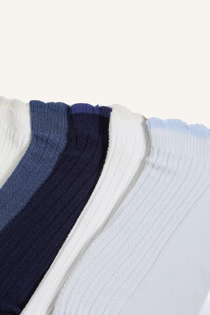 5 Piece Cotton Short Socks