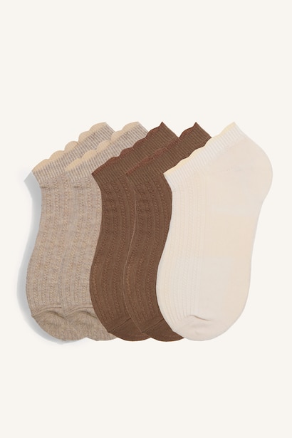 5 Piece Cotton Short Socks
