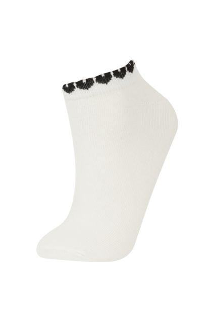 جوارب قصيرة نسائية من قطن - 3 قطع