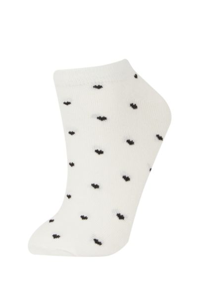 جوارب قصيرة نسائية من قطن - 3 قطع