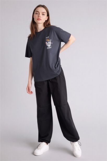 Parachute Regular Waist Gabardine Trousers