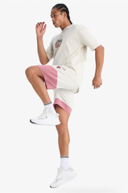 DeFactoFit NBA Chicago Bulls Standard Fit Shorts