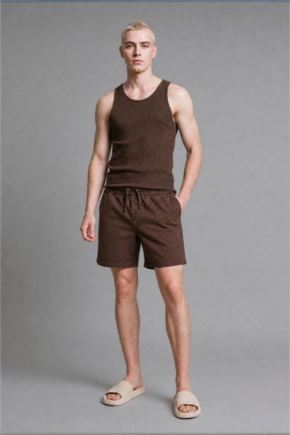 Slim Fit Ribana Crew Neck Tank Top
