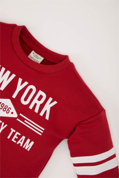 Sweatshirt imprimé à col rond pour bébé fille