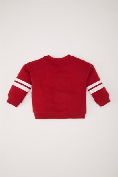 Sweatshirt imprimé à col rond pour bébé fille