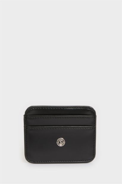 Woman Faux Leather Business Card Wallet