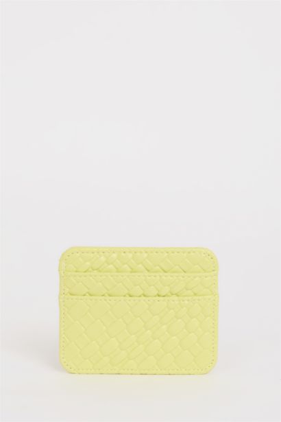 Woman Faux Leather Business Card Wallet