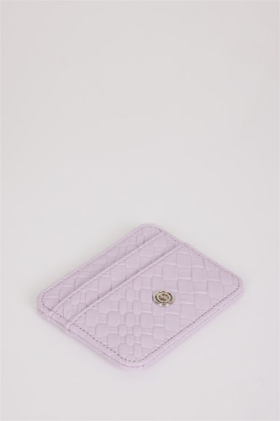 محفظة بطاقات نسائي جلد صناعي