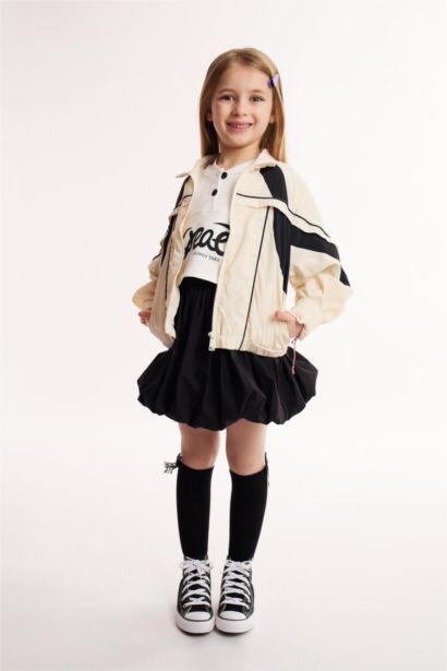 Girl Poplin Balloon Fit Skirt