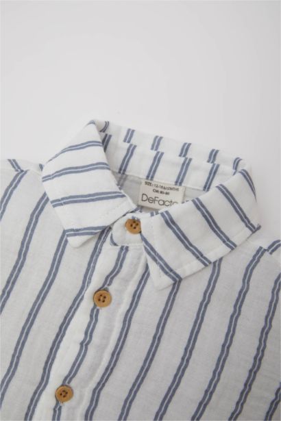 طقم قميص أولاد مخطط و سروال