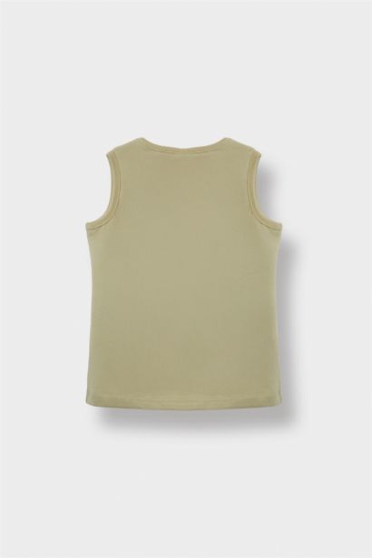 Baby Boy Crew Neck Palm Patterned T-Shirt