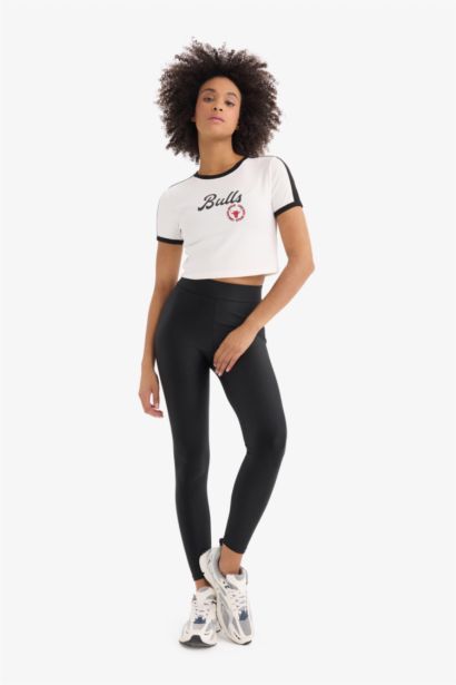 DeFactoFit NBA Chicago Bulls Slim Fit Sports Camisole T-Shirt