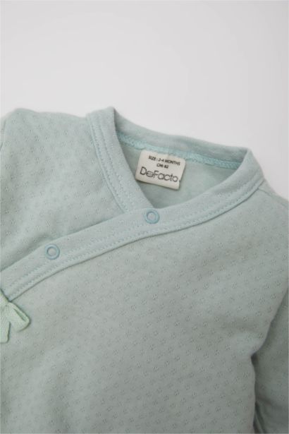 Combinaison à manches longues et boutons-pression pour bébé fille