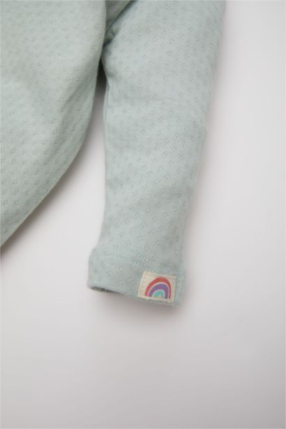 Combinaison à manches longues et boutons-pression pour bébé fille