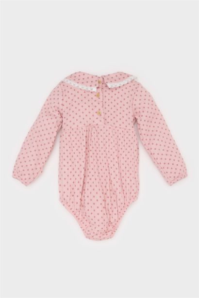 Baby Girl Newborn Muslin Wide Neck Jumpsuit Leggings 2 Piece Set