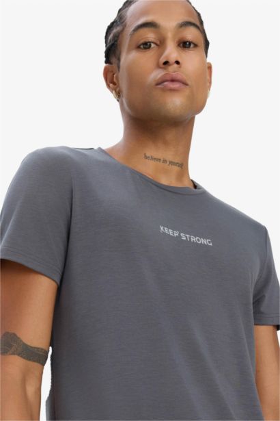 DeFactoFit Slim Fit Sports Short Sleeve T-Shirt