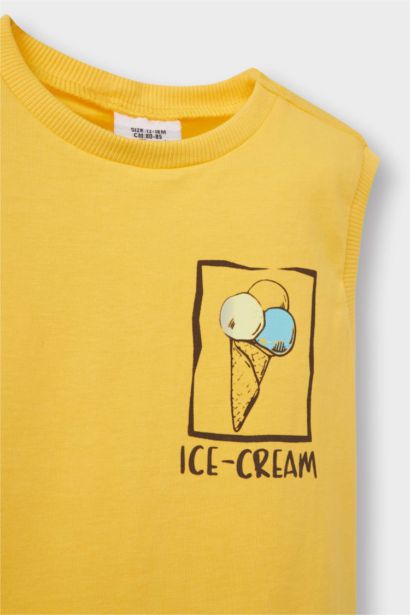 2'li Takım Baskılı Atlet Beli Lastikli Şort Erkek Bebek