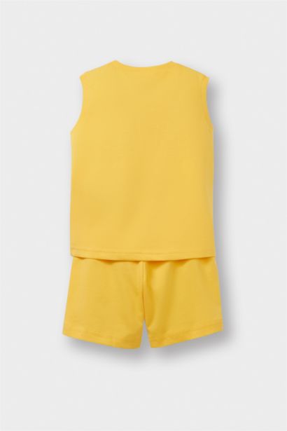 2'li Takım Baskılı Atlet Beli Lastikli Şort Erkek Bebek