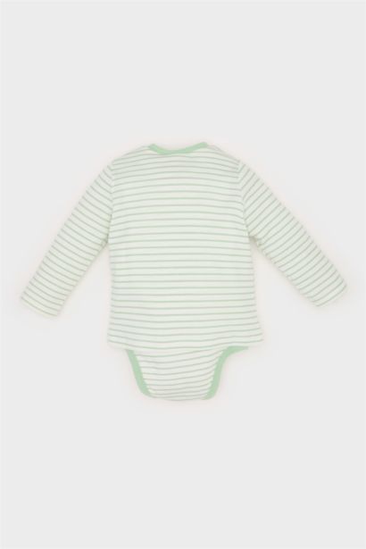 سالوبيت بيبي اولادي بياقة مستديرة بطبعة عربية