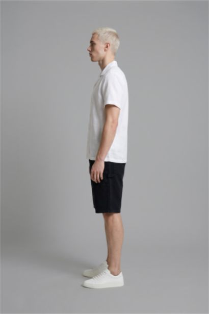 Regular Fit Apache Neck Short Sleeve Shirt
