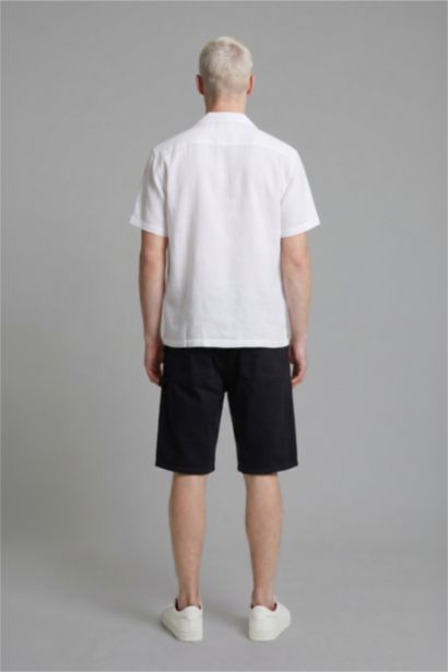 Regular Fit Apache Neck Short Sleeve Shirt