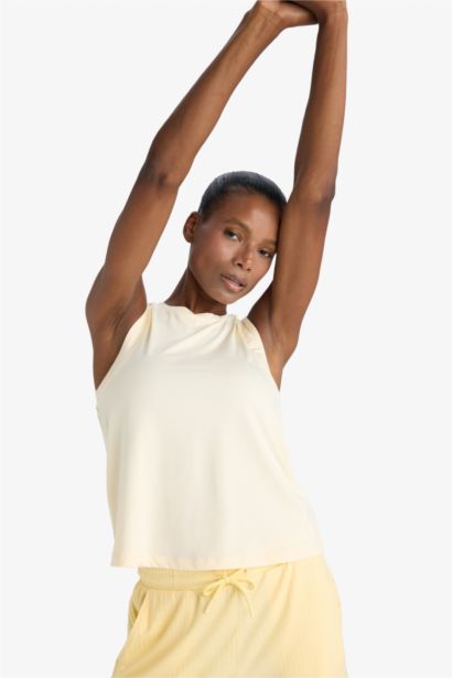 DeFactoFit Regular Fit Crew Neck Sports Tank Top