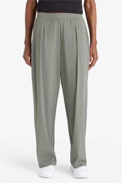 Straight Fit Wide Leg Trousers
