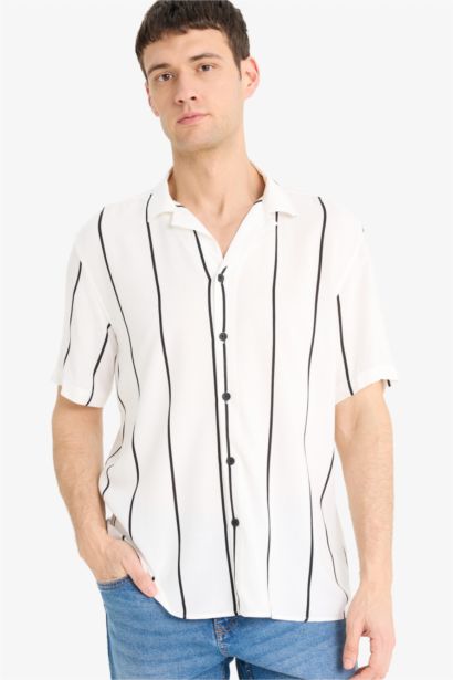 Regular Fit Striped Summer Shirt