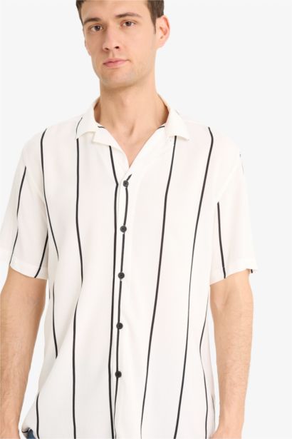 Regular Fit Striped Summer Shirt