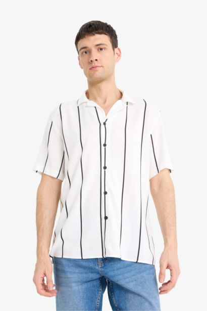 Regular Fit Striped Summer Shirt