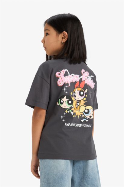 Girl PowerPuff Girls Oversize Crew Neck T-Shirt