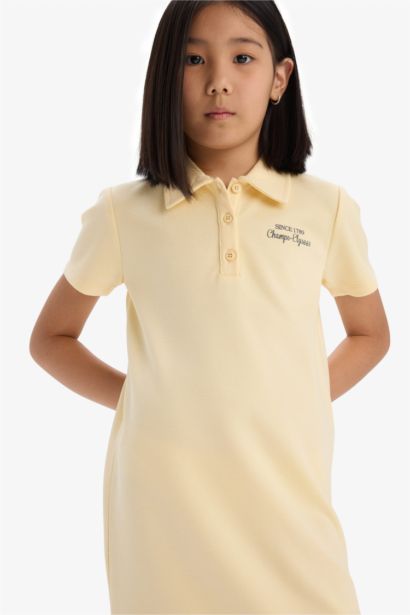 Short Sleeve Knitted Dress