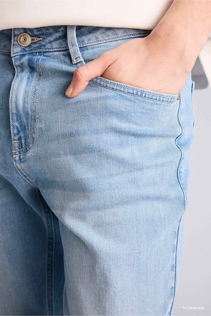 Sergio Regular Fit Normal Waist Jeans