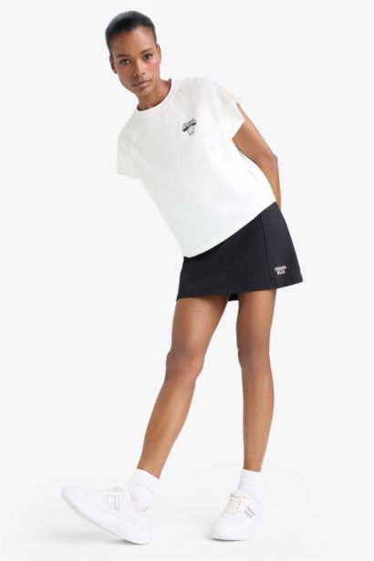 DeFactoFit NBA Chicago Bulls Mini Skirt with Leggings Inside