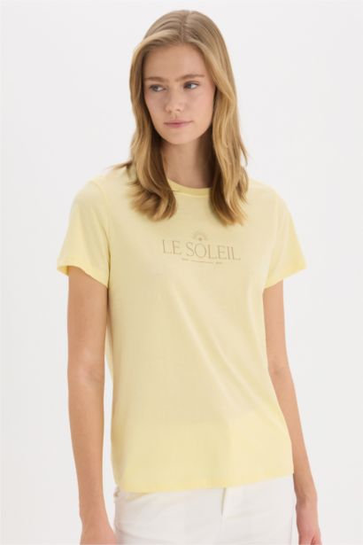 Regular Fit Crew Neck Short Sleeve T-Shirt