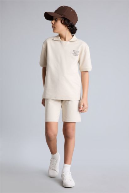 Boy Printed T-Shirt Shorts 2 Piece Set