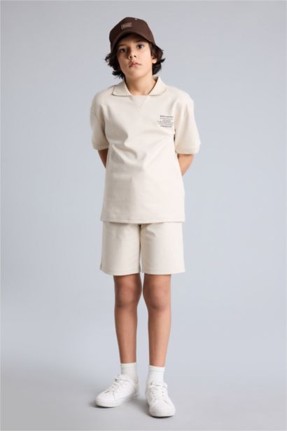 Boy Printed T-Shirt Shorts 2 Piece Set